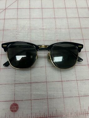 Classic Clubmaster Sunglasses in Black and Gold